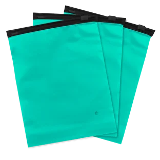 Пакет Zip Lock 15*20 см (140 мкм) тифани гибрид с черным бегунком слайдер