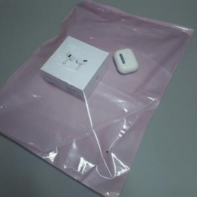 Пакет Zip Lock с цветным бегунком / 25х30 / 100 мкм / РОЗОВЫЙ гибрид / прозрачная-глянцевая, цветная-матовая