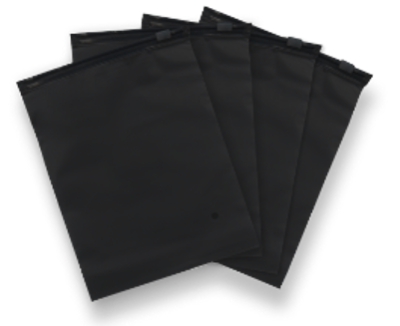Пакет Zip Lock с бегунком / 40х50 / 140 мкм / ЧЕРНЫЙ, 100 шт/уп